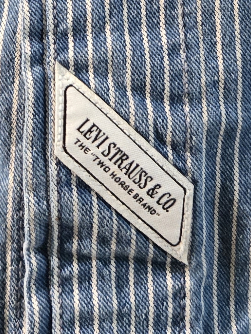 levi strauss striped button down shirt | unisex | oversized - Picture 5 of 5
